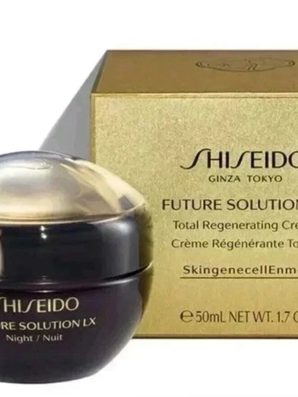 Shiseido Future Solution LX Night Cream - Gold & Black